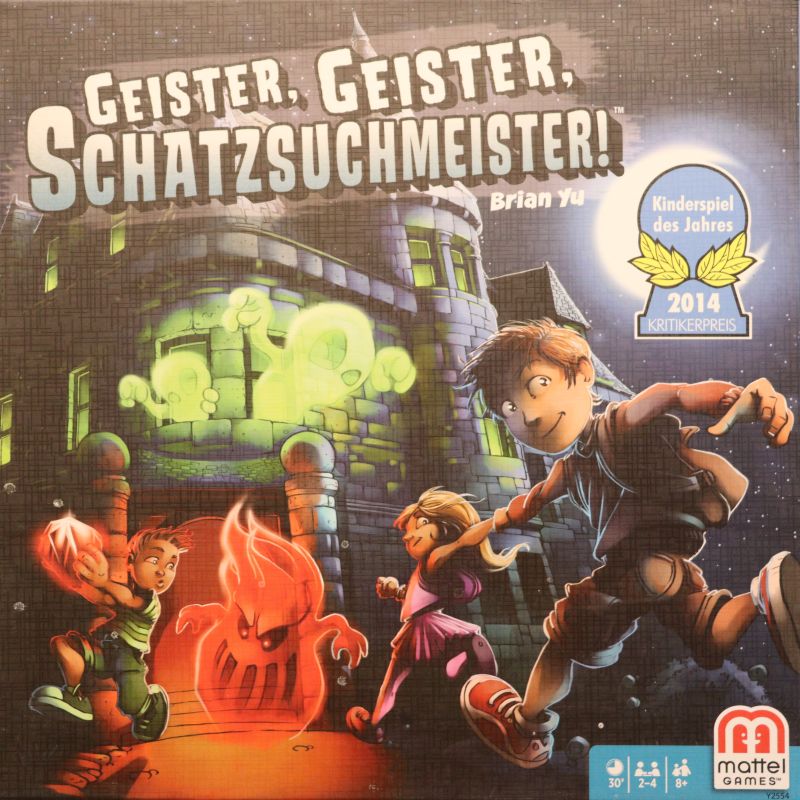 Geister, Geister, Schatzsuchmeister Cover des Brettspiels 'Geister, Geister, Schatzsuchmeister'